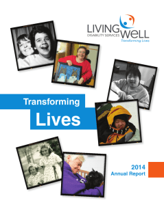 2014 Annual Report - Living Well Disability Services