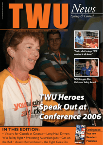 TWU News Summer 2006/07
