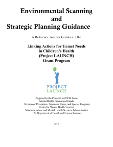Environmental Scanning & Strategic Planning Guidance