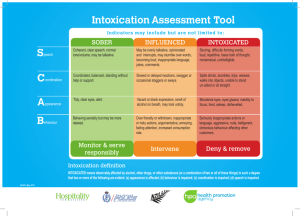 Intoxication Assessment Tool