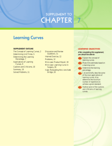 Chapter 07 Learning Curves