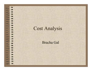 Cost Analysis - Thuc tap sinh