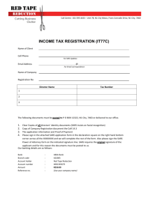 income tax registration (it77c)