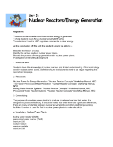 Objectives To ensure students understand how nuclear