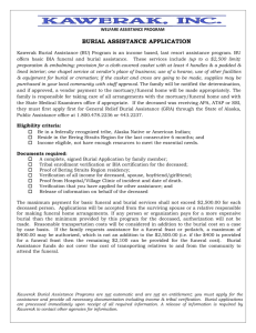 burial assistance application