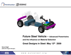Future Steel Vehicle uture Steel Vehicle – Advanced Powertrains