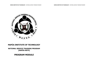 program module - Mapúa Institute of Technology