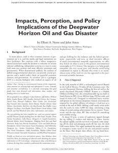 Impacts, Perception, and Policy Implications of the