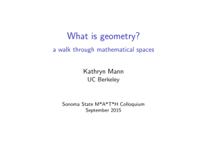 What is geometry? a walk through mathematical spaces