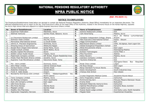 NPRA Public Notice to Employers - National Pensions Regulatory