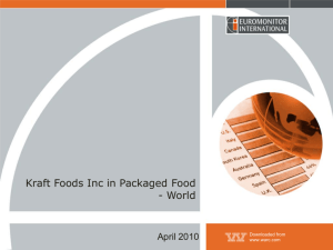 Kraft Foods Inc in Packaged Food