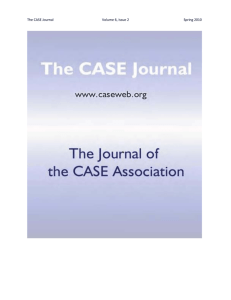The CASE Journal Volume 6, Issue 2 Spring 2010