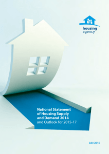 National Statement of Housing Supply and Demand 2014 and