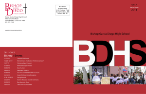 2010 - 2011 Annual Report - Bishop Garcia Diego High School