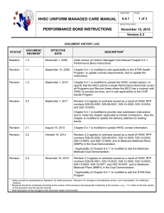 Performance Bond Instructions - Texas Health and Human Services