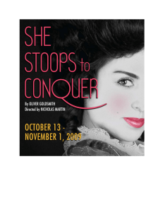 Emily Mann on She Stoops to Conquer