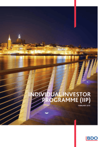 individual investor programme (iip)