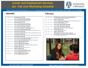 Career and Employment Services Jan