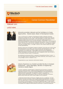 Careers and Employment Centre Newsletter