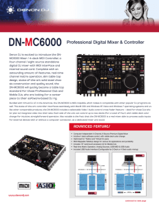 DN-MC6000 Professional Digital Mixer & Controller
