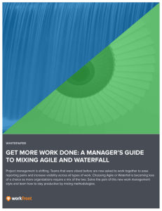 a manager's guide to mixing agile and waterfall