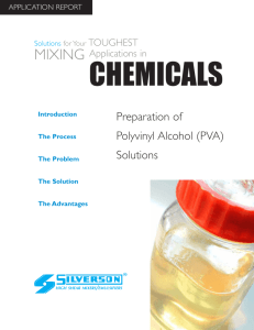 Preparation of Polyvinyl Alcohol (PVA) Solutions