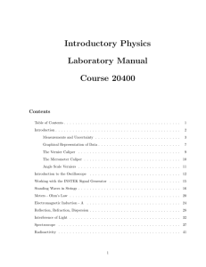 Physics 20400 Lab Manual