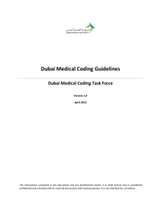 Dubai Medical Coding Guidelines