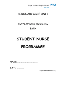 cardiac student nurse orientation and learning pack 2012m