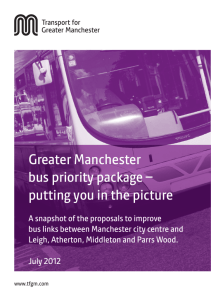 Greater Manchester bus priority package – putting you in the picture