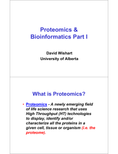 Proteomics & Bioinformatics 1 - Gene