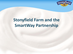 Stonyfield Farm and the SmartWay Partnership