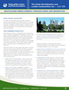 The Urban Revitalization and Livable Communities Act • H.R. 709