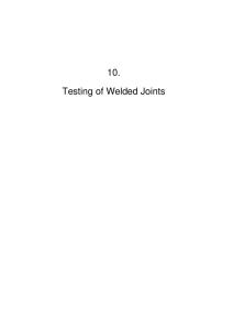 10. Testing Of Welded Joints