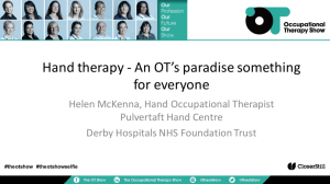 Hand therapy - An OT's paradise something for everyone