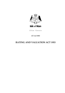 Rating and Valuation Act 1953