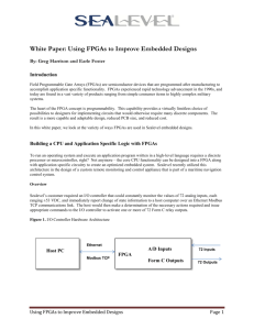 White Paper: Using FPGAs to Improve Embedded Designs