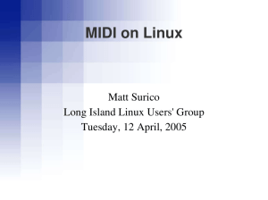MIDI on Linux