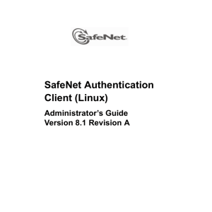 SafeNet Authentication Client (Linux) Administrator's Guide