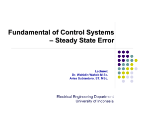Steady State Error
