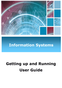 Getting up and running user guide