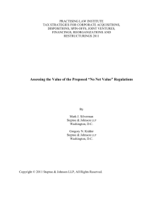 Assessing the Value of the Proposed “No Net Value” Regulations