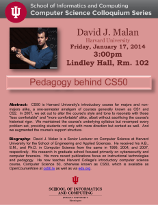 David J. Malan Pedagogy behind CS50