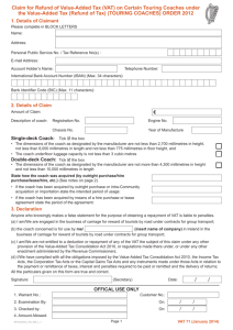 Form VAT 71 - Revenue Commissioners
