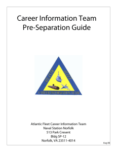 Career Information Team Pre-Separation Guide