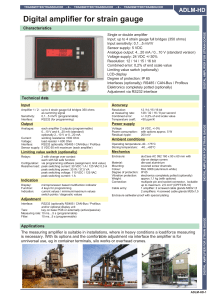 Digital amplifier for strain gauge