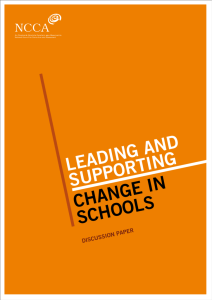 Leading and Supporting Change in Schools