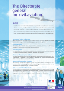 The Directorate general for civil aviation