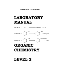 laboratory manual organic chemistry organic chemistry level 2