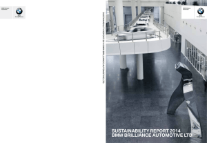 2014 BMW Brilliance Sustainability Report